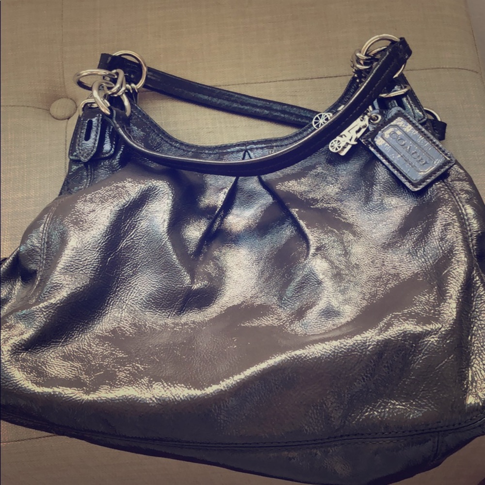 Grey coach bag, fairly used
